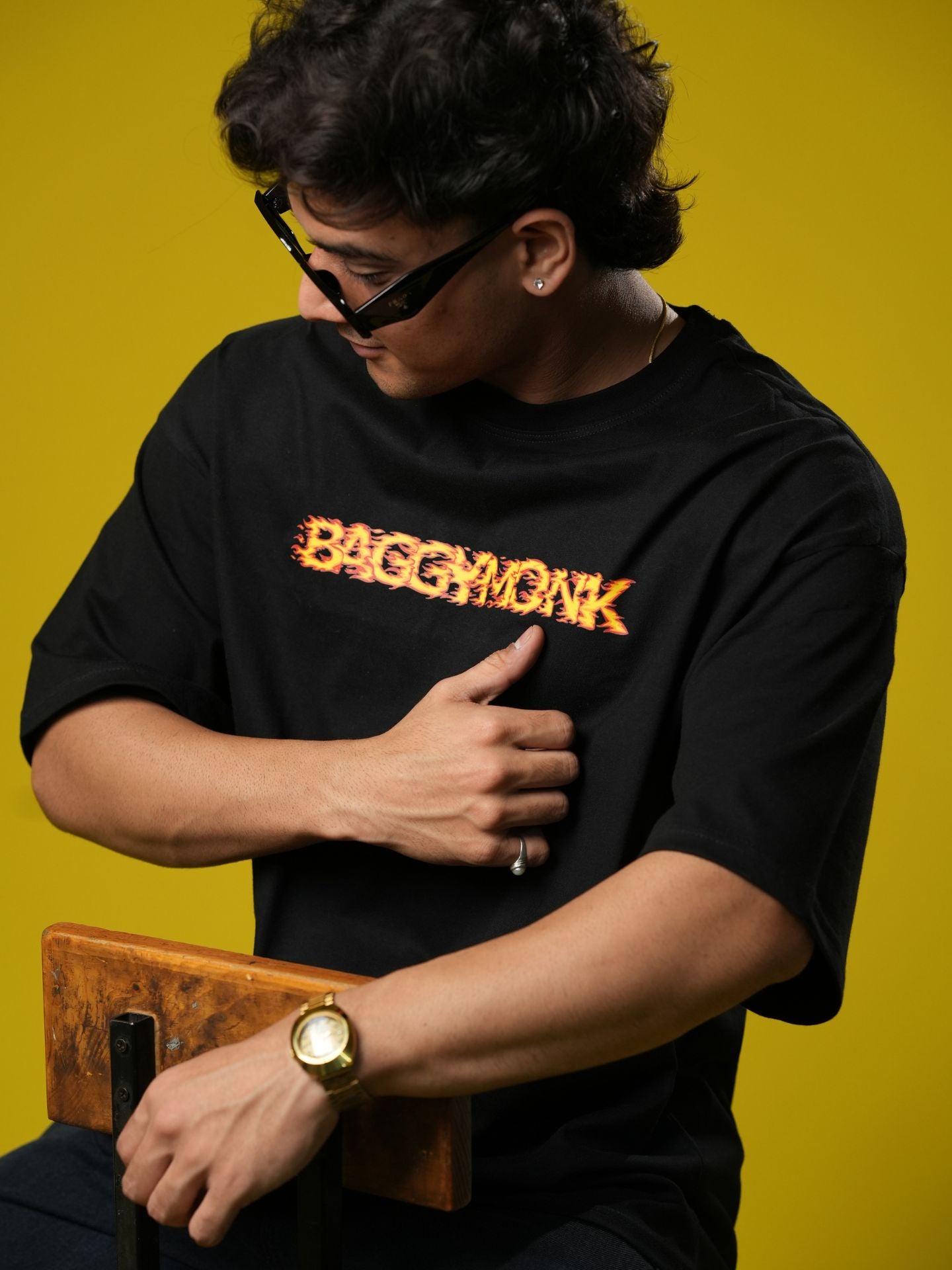 Blaze |Typography| Oversized T-shirt - Baggymonk