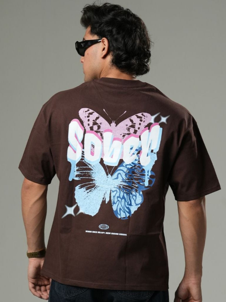 Sober |Typography| Oversized tshirt - Baggymonk