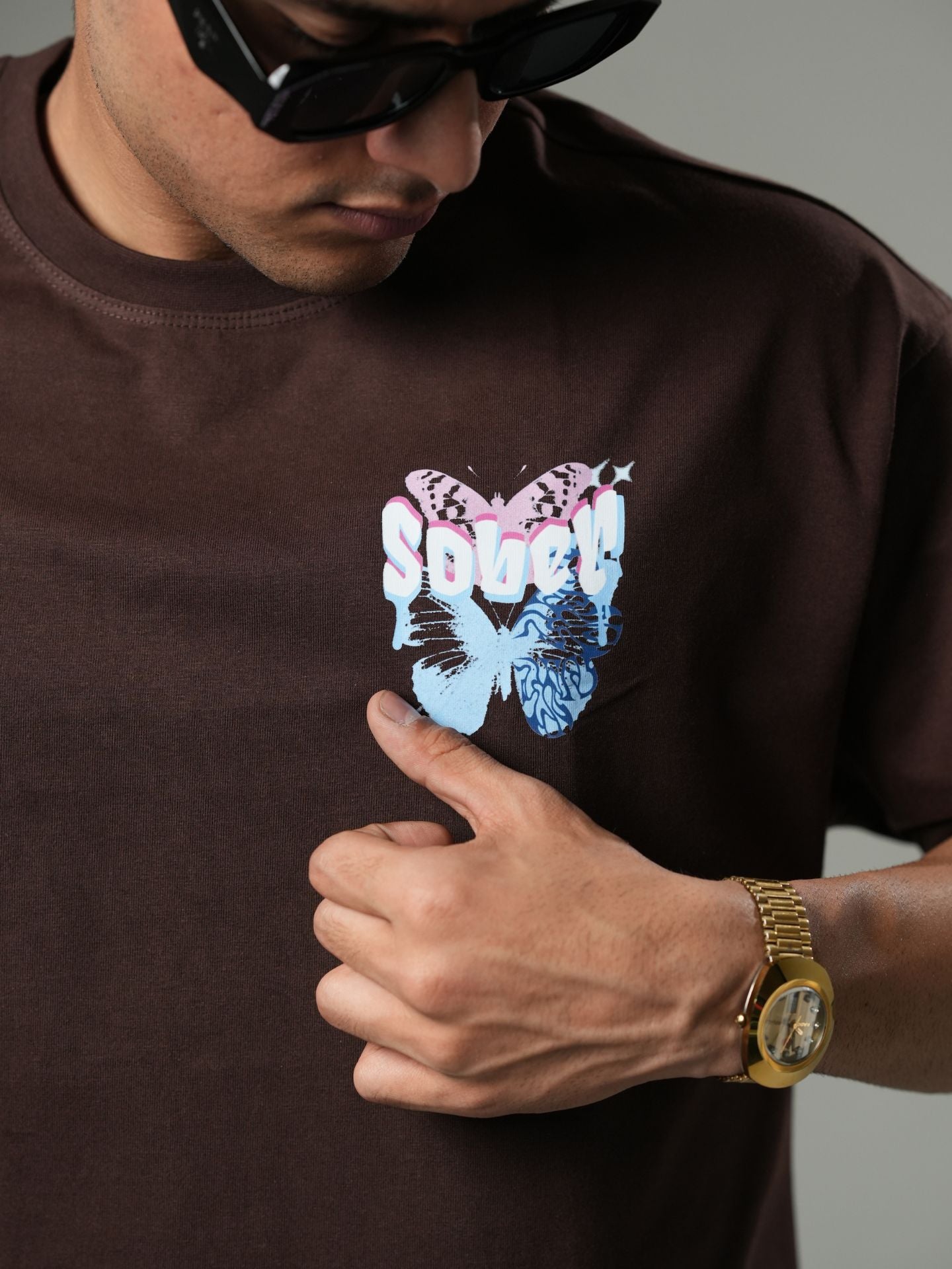 Sober |Typography| Oversized tshirt - Baggymonk