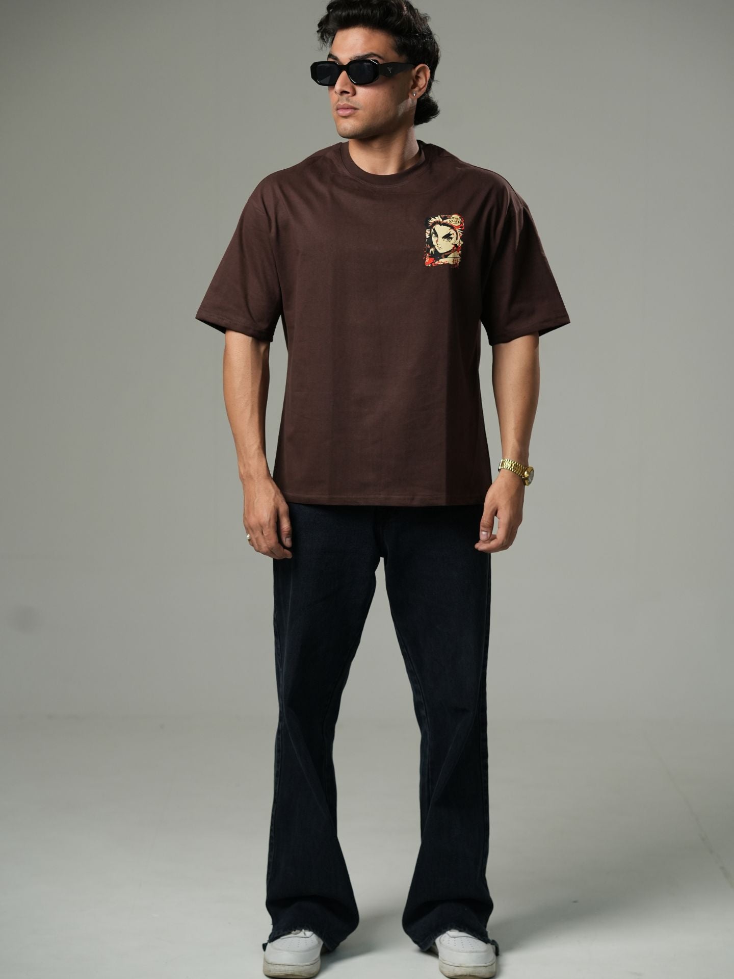 Kyōjurō Rengoku oversized tshirt - Baggymonk