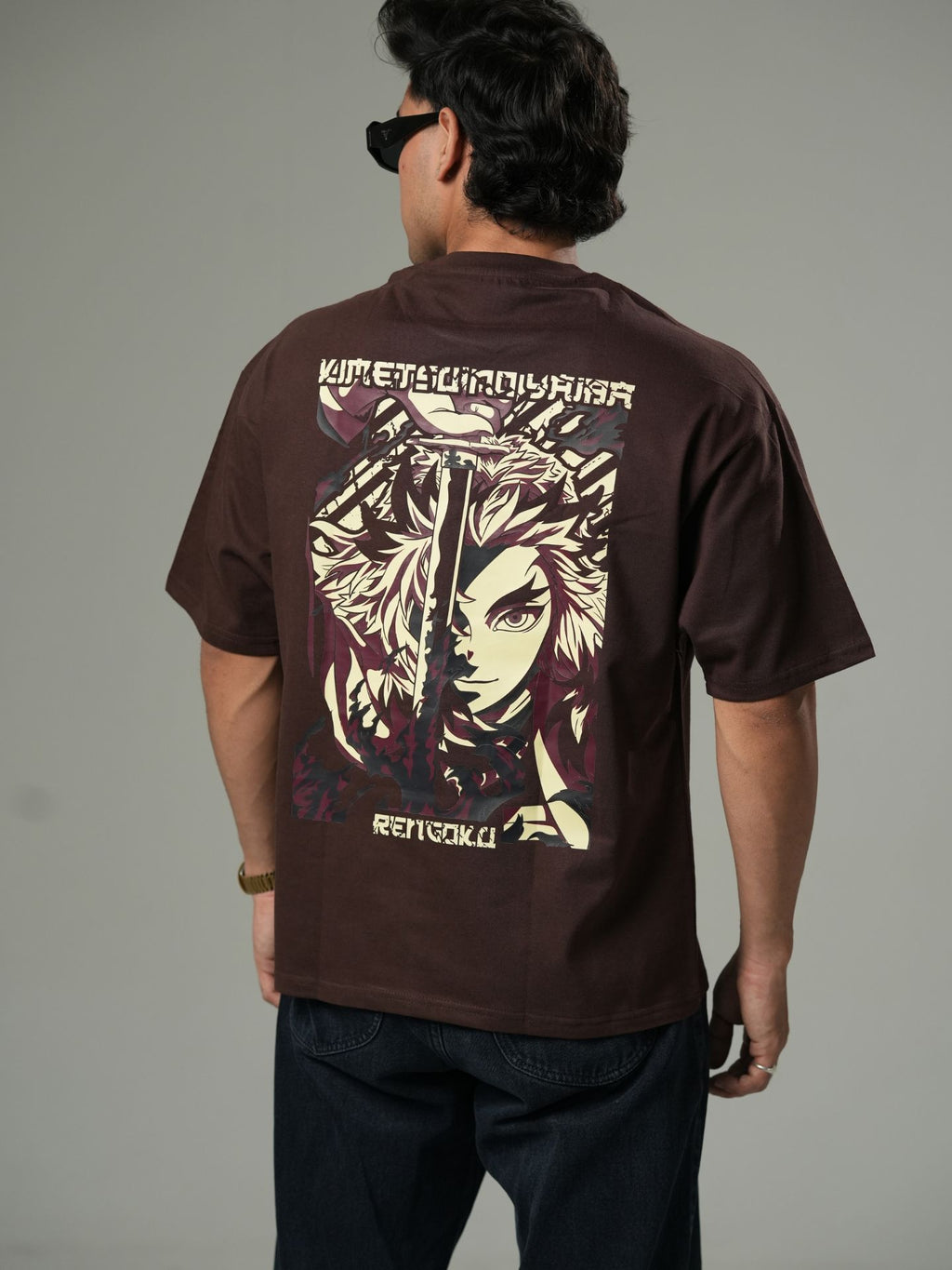 Kyōjurō Rengoku oversized tshirt - Baggymonk