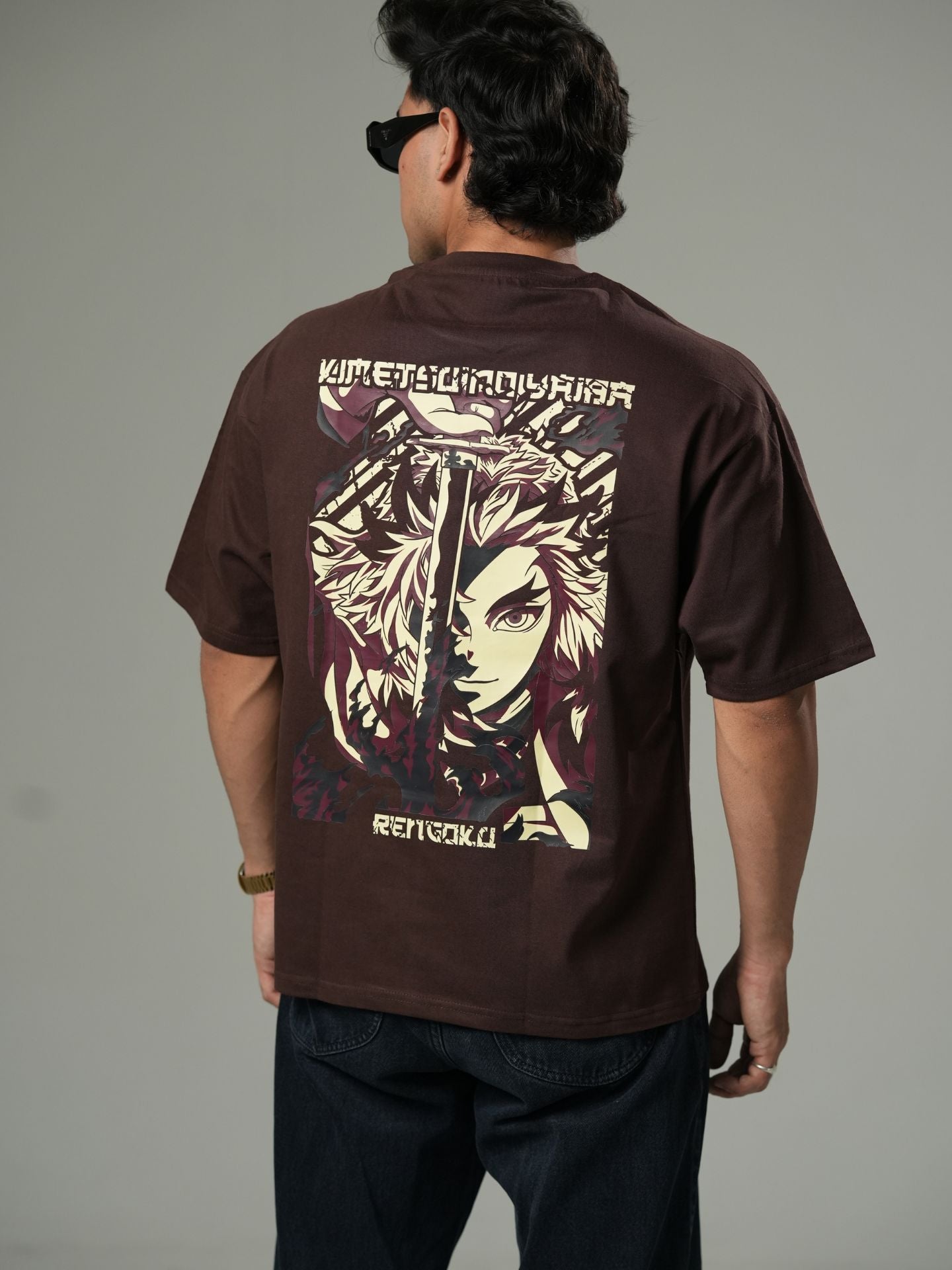Kyōjurō Rengoku oversized tshirt - Baggymonk