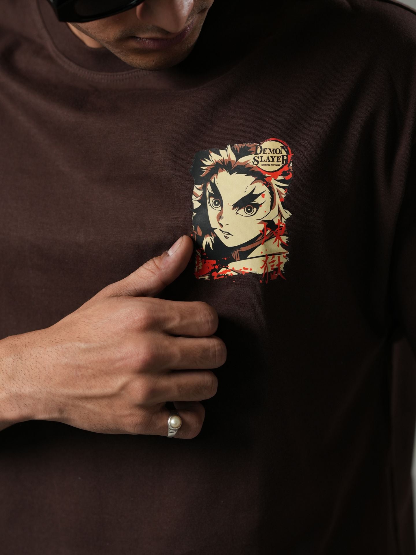 Kyōjurō Rengoku oversized tshirt - Baggymonk
