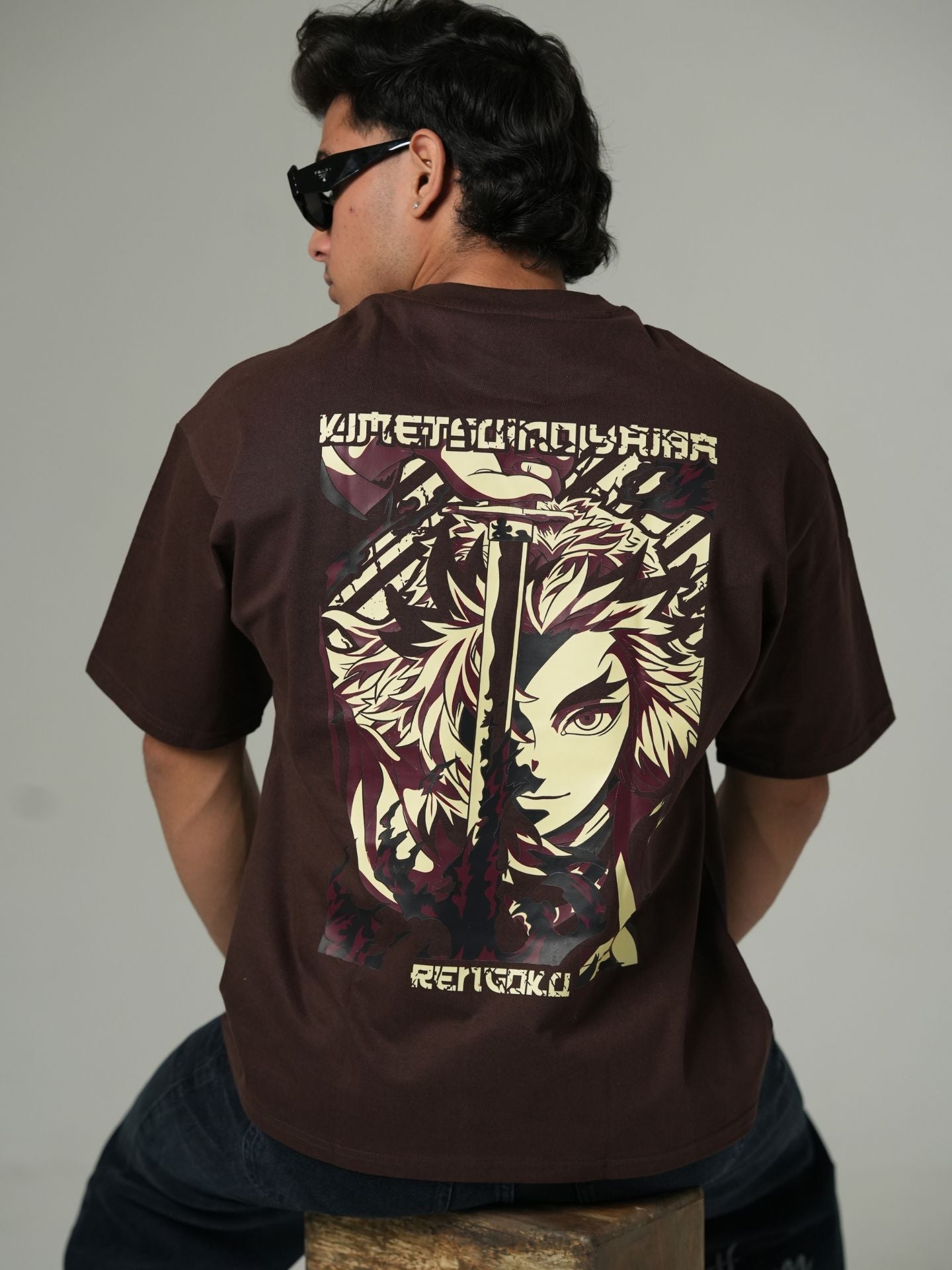 Kyōjurō Rengoku oversized tshirt - Baggymonk