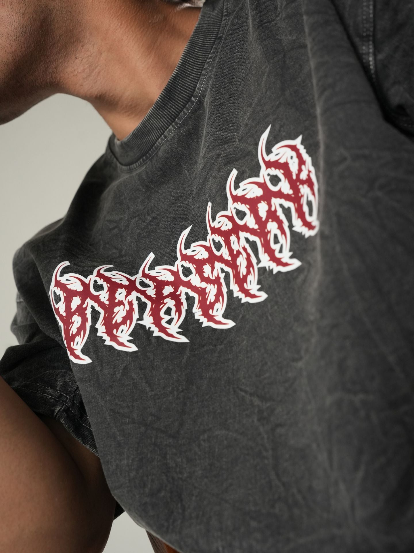 Berserk acid washed oversized Tshirt - Baggymonk