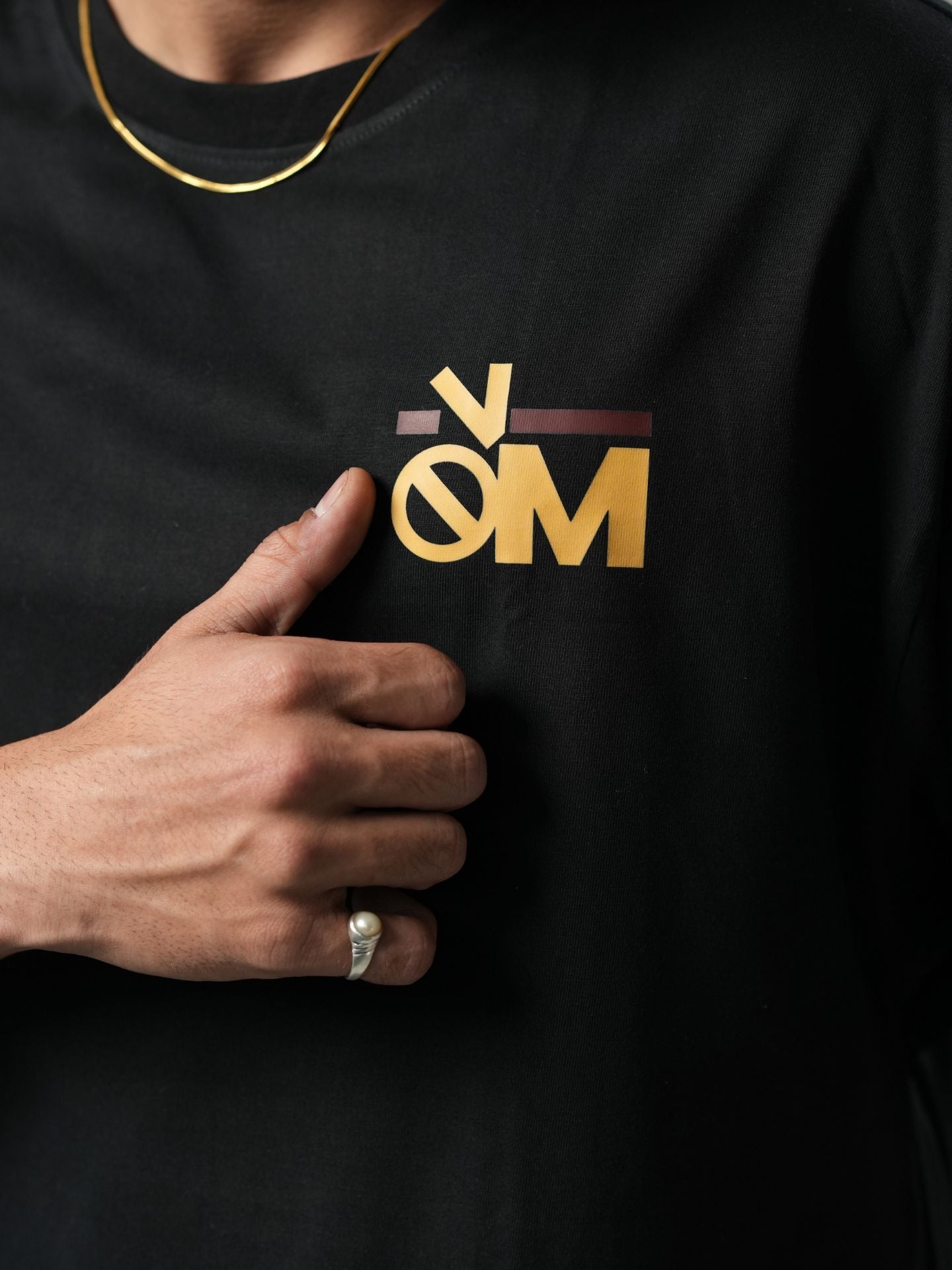 Plain Black Oversized T -shirt - Baggymonk