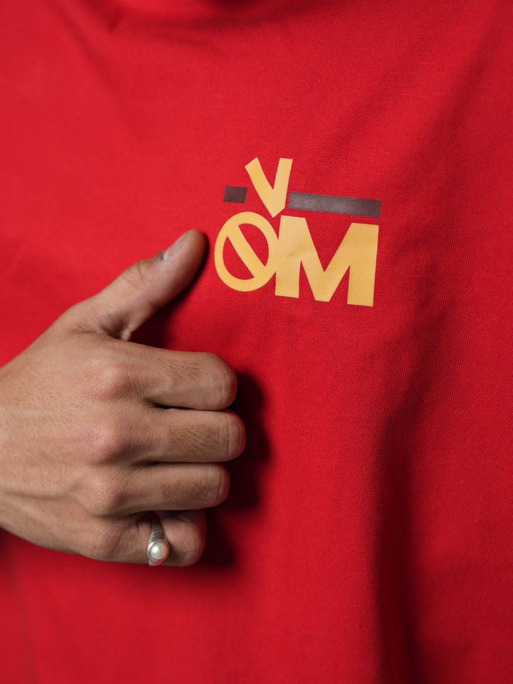 Plain red Oversized T-shirt - Baggymonk