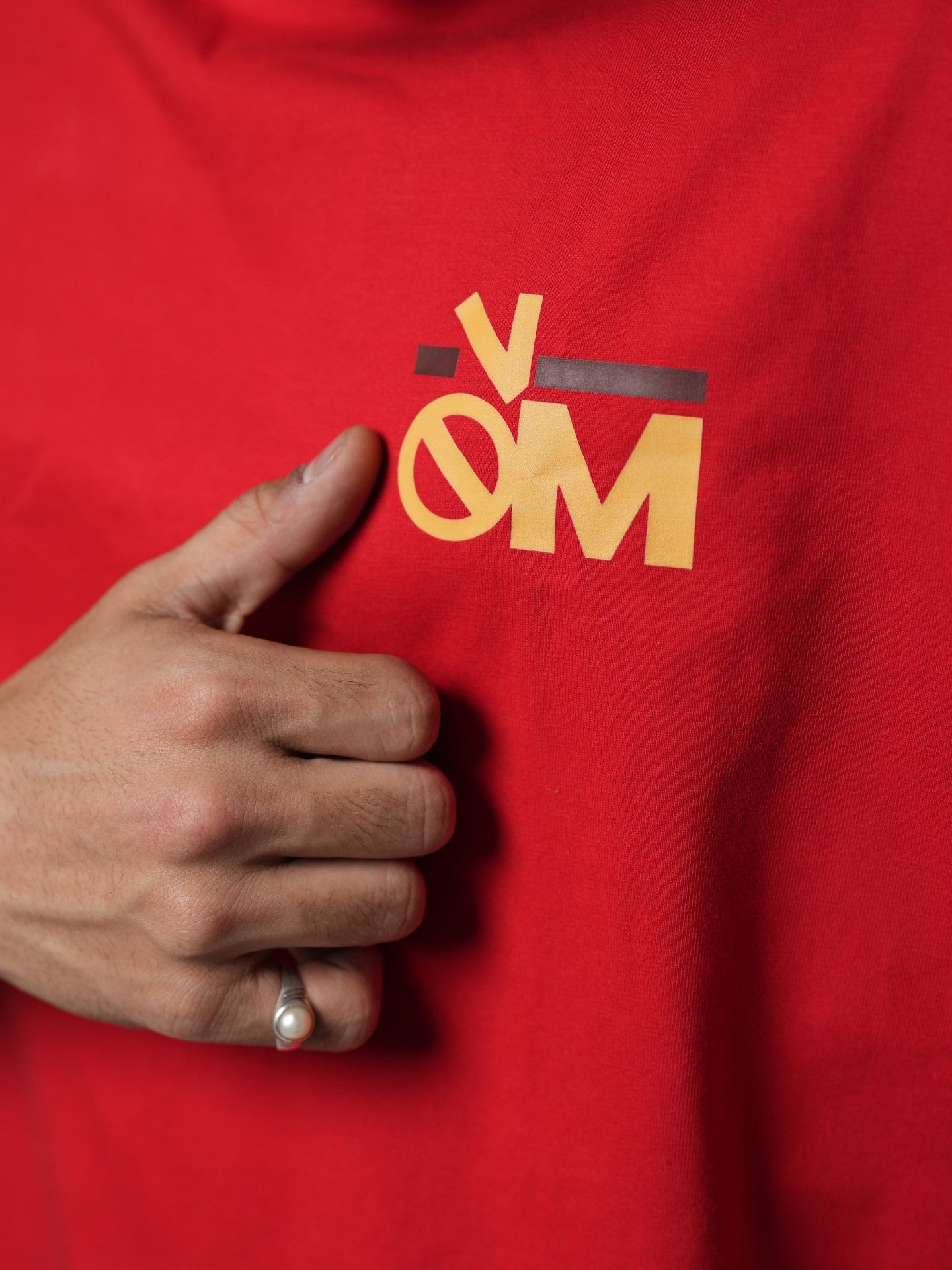 Plain red Oversized T-shirt - Baggymonk