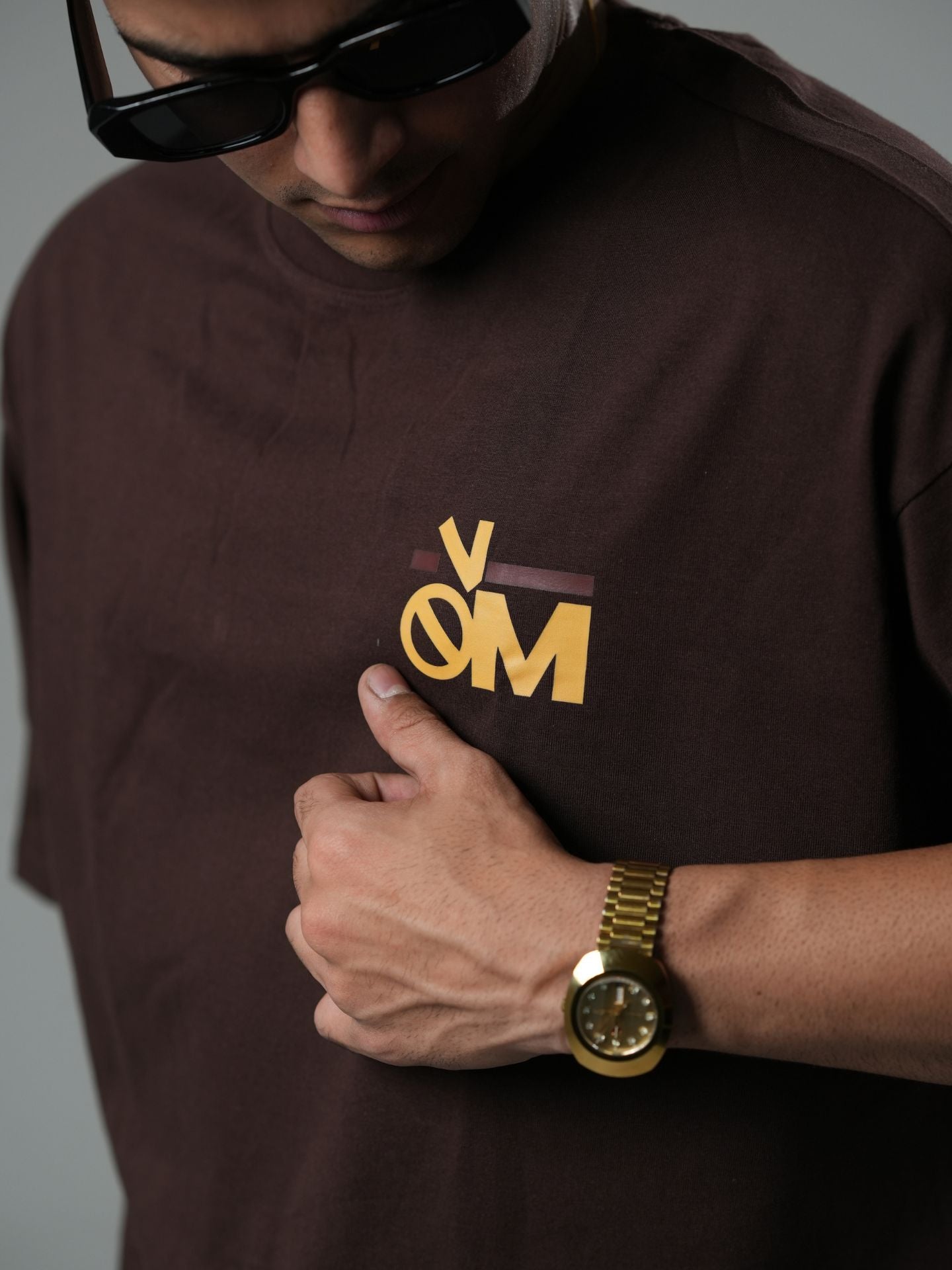 Plain Brown Oversized T-shirt - Baggymonk