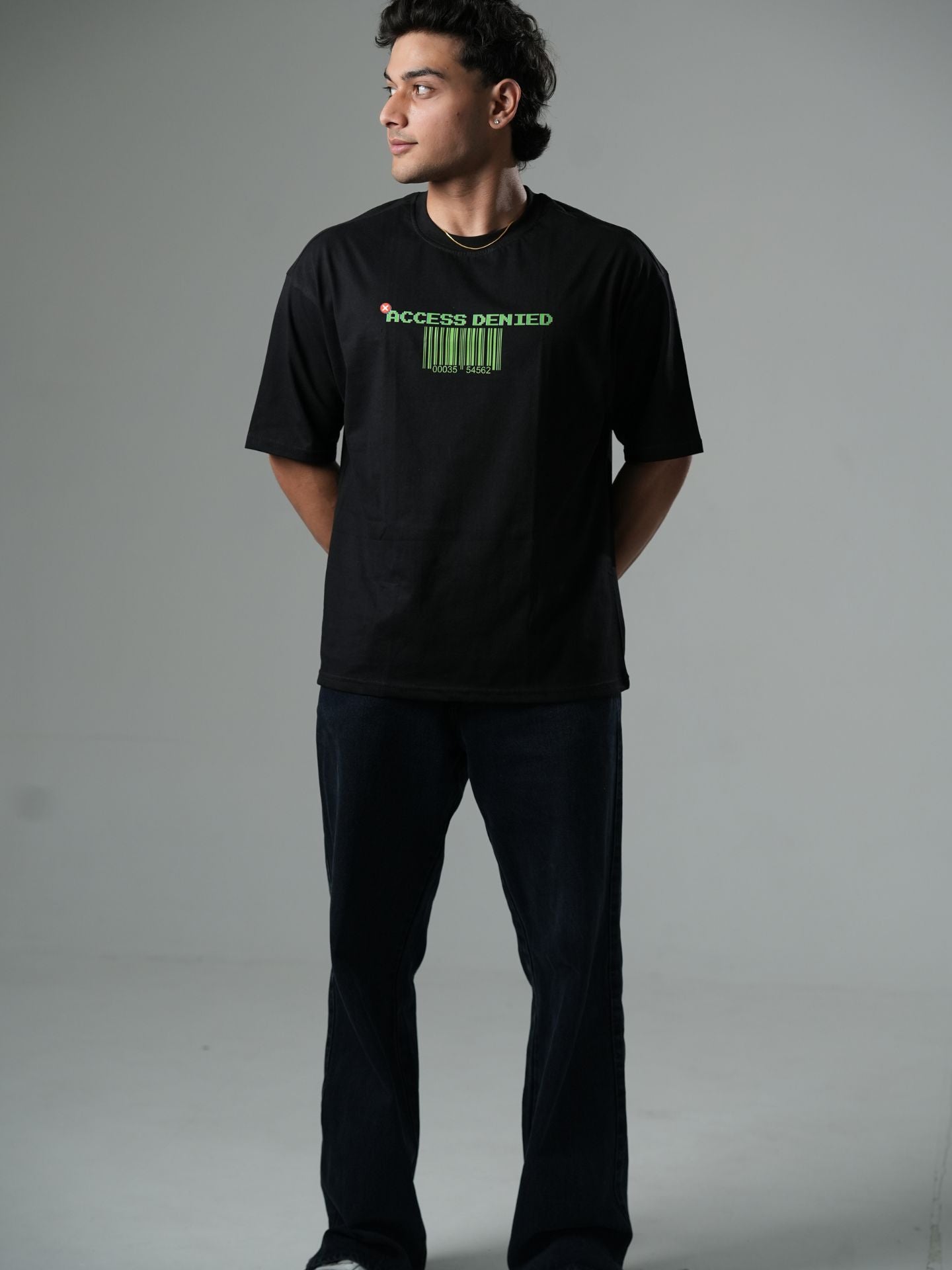 Trust No Algorithm |Typography |Oversized T-shirt - Baggymonk