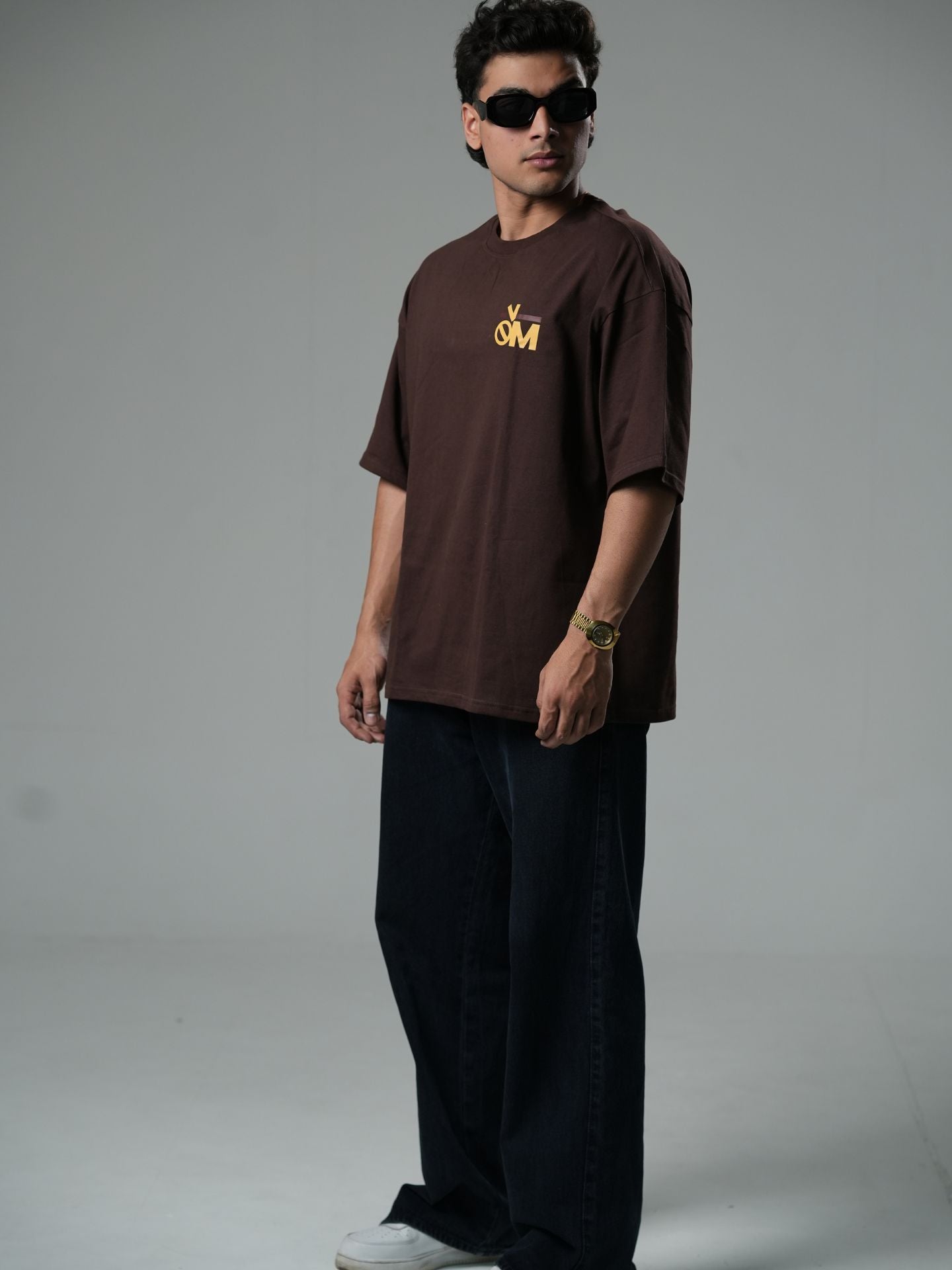 Plain Brown Oversized T-shirt - Baggymonk