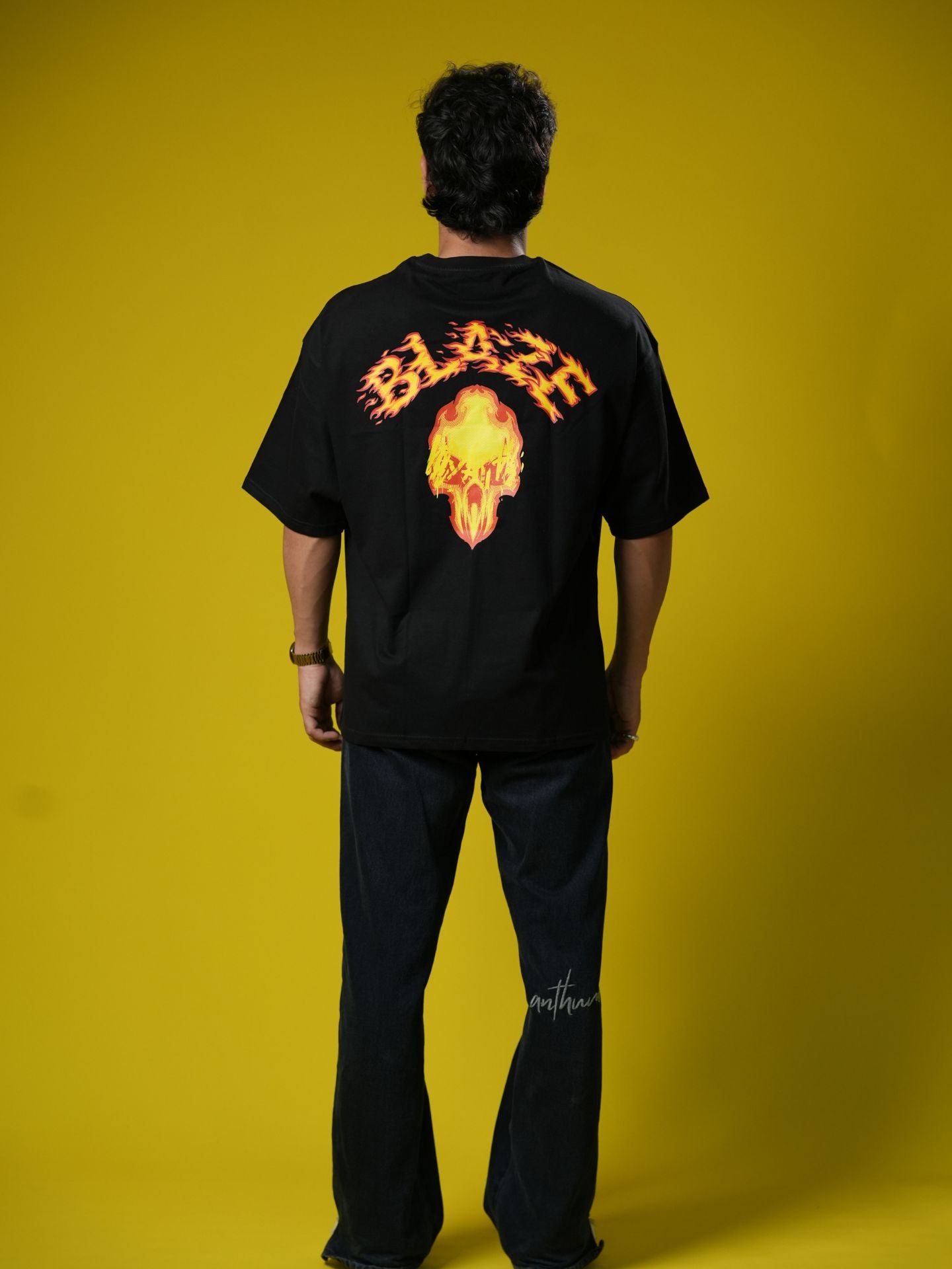 Blaze |Typography| Oversized T-shirt - Baggymonk