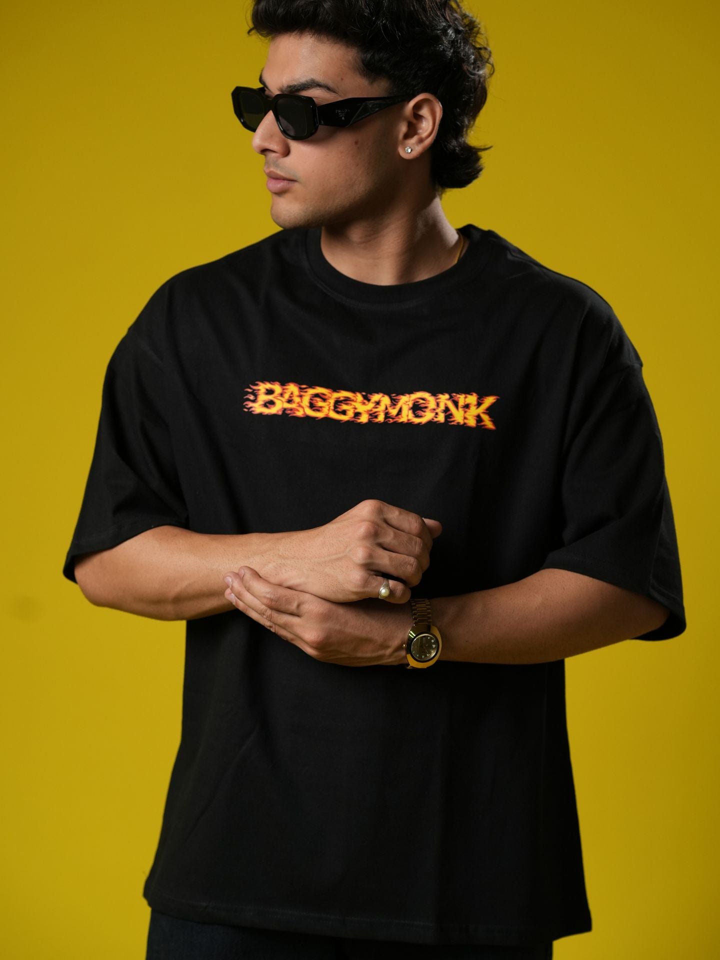Blaze |Typography| Oversized T-shirt - Baggymonk