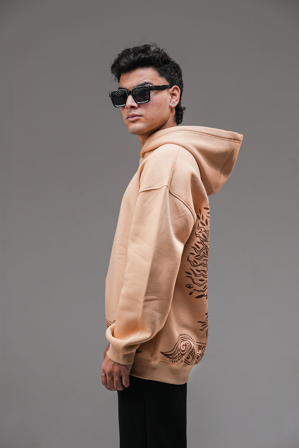 The Roots of Stillness | Oversized Hoodie - Baggymonk