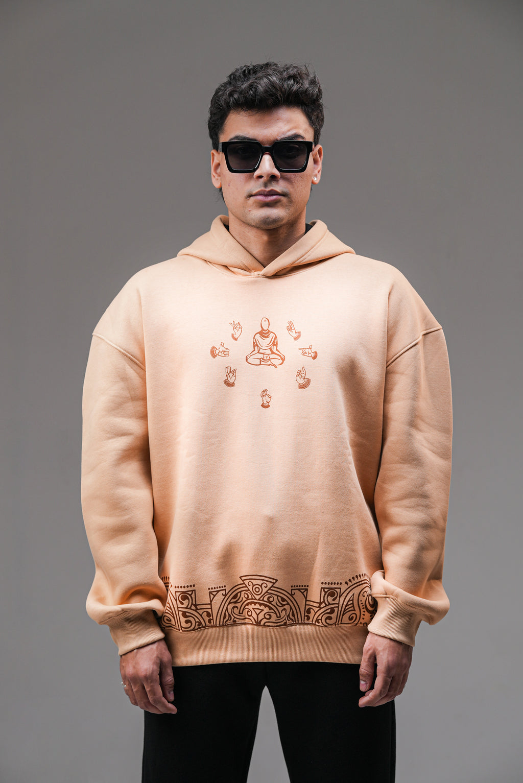 The Roots of Stillness | Oversized Hoodie - Baggymonk