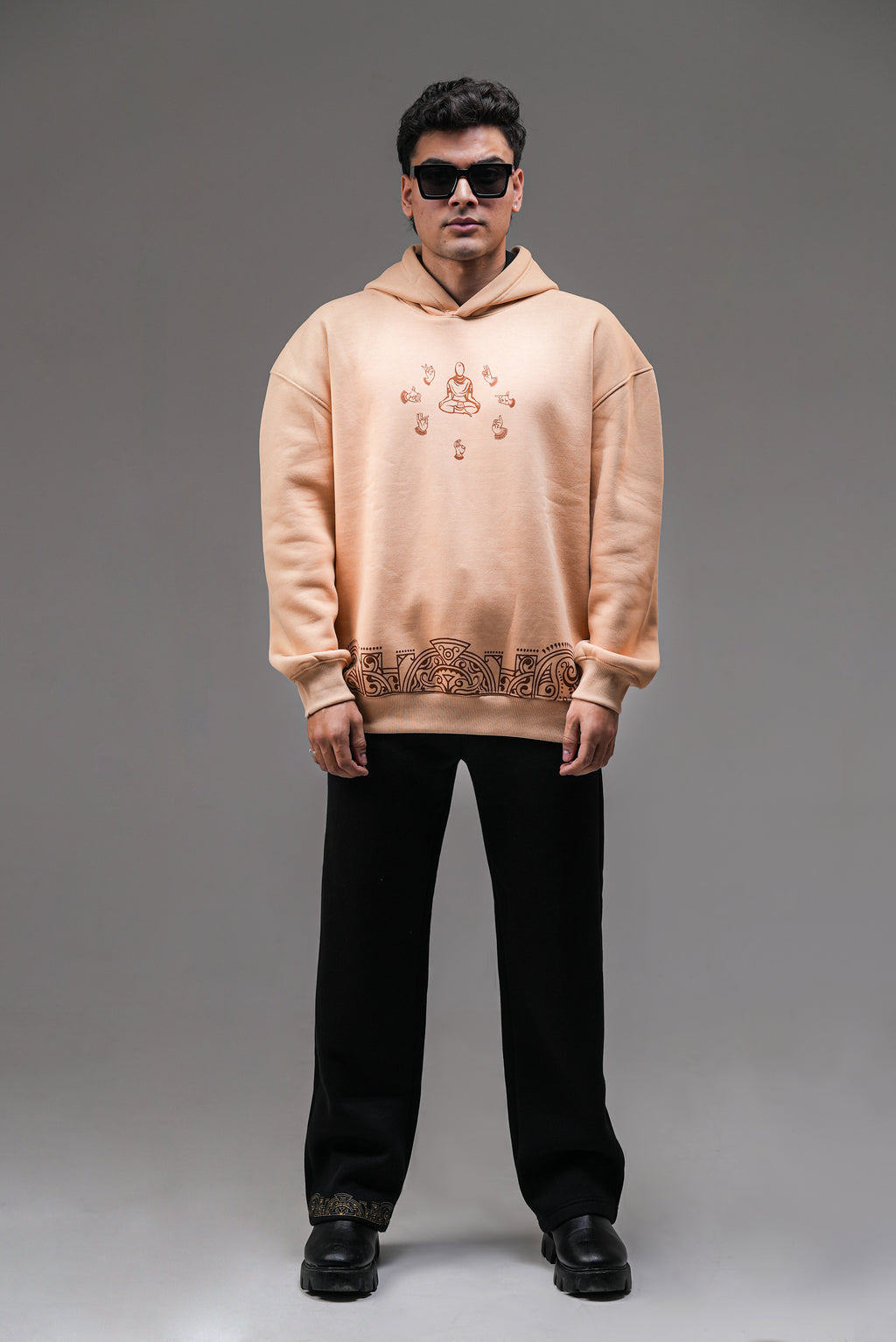 The Roots of Stillness | Oversized Hoodie - Baggymonk