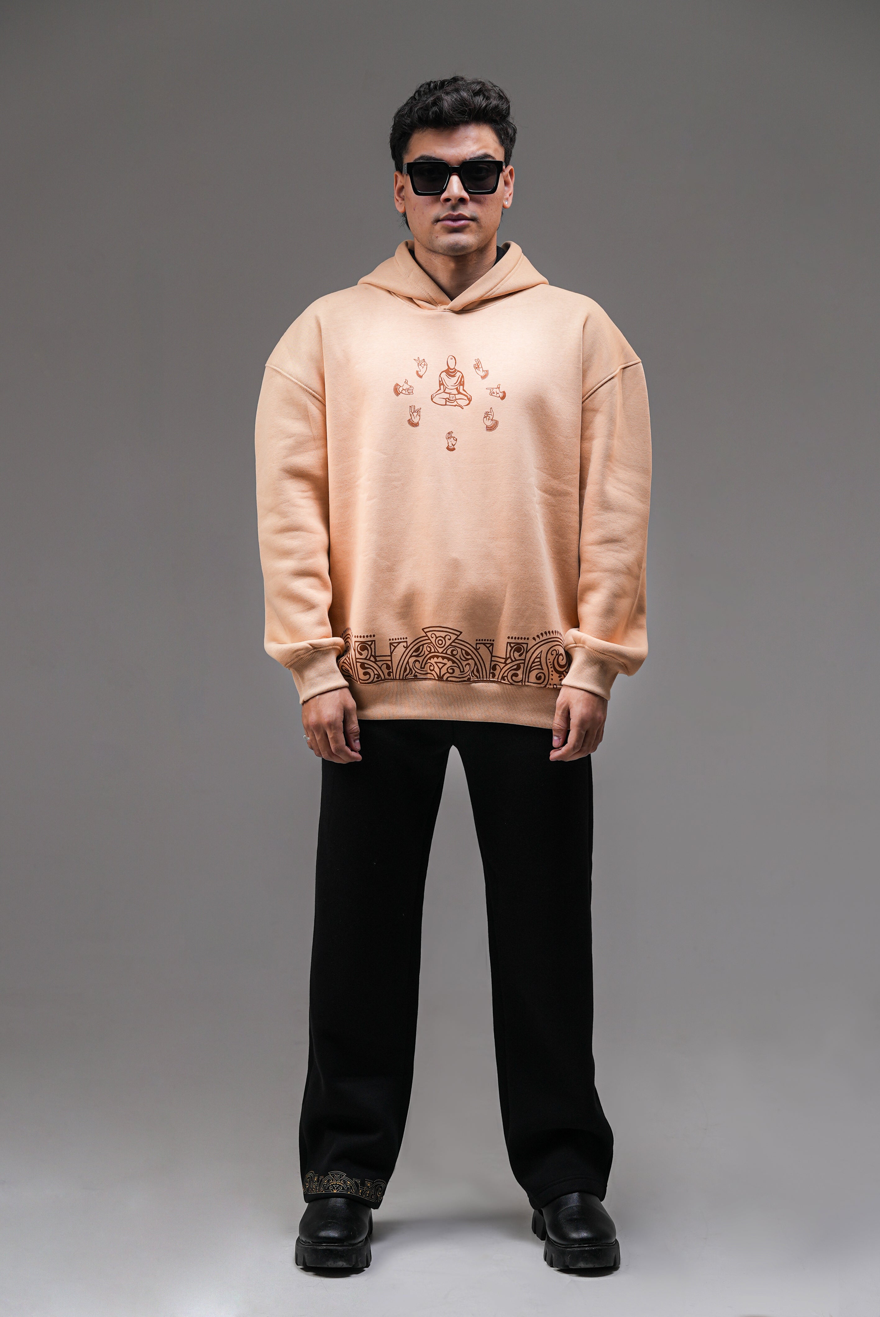 The Roots of Stillness | Oversized Hoodie - Baggymonk