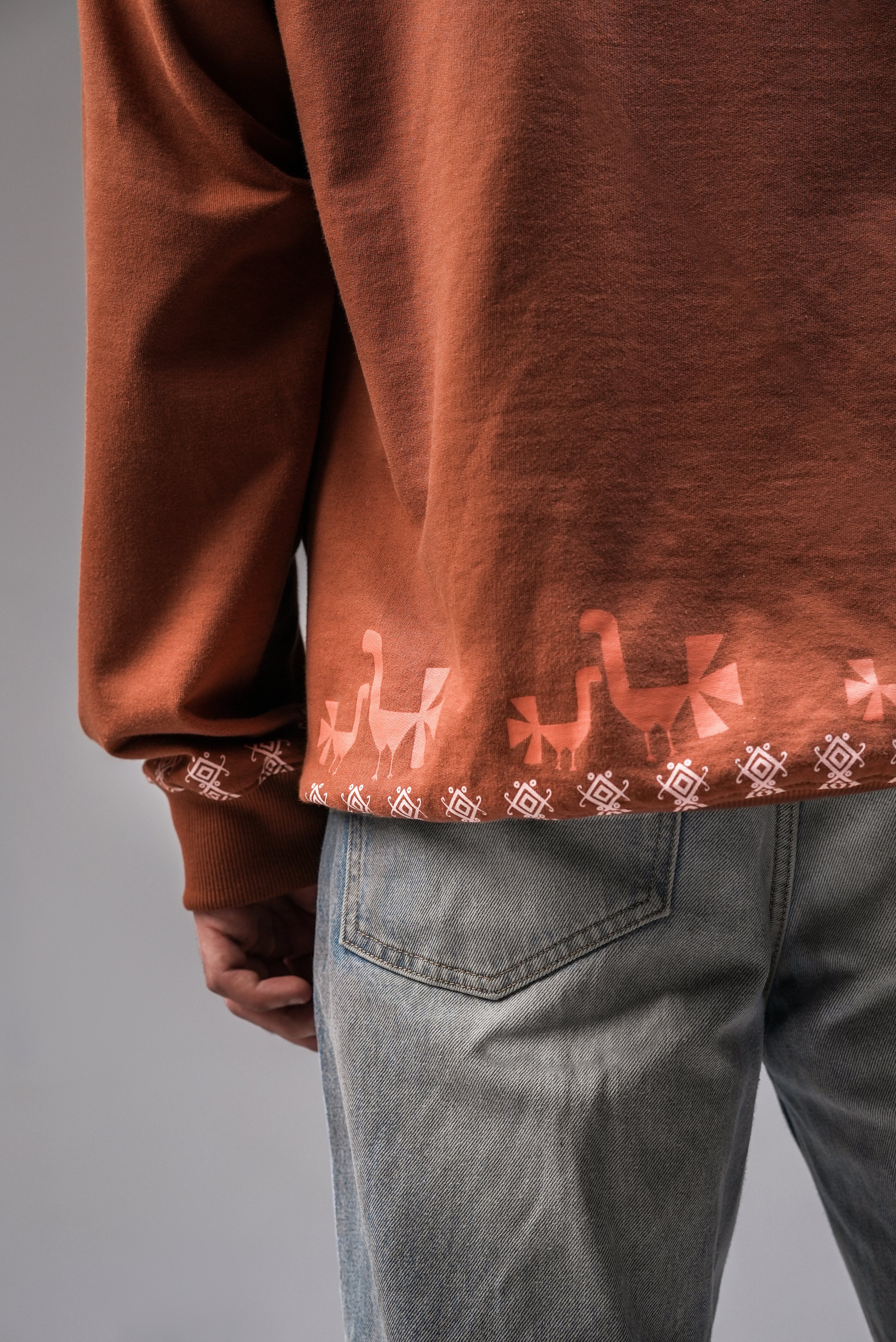 The Threads of Harmony | Collared  Oversized Sweatshirt - Baggymonk