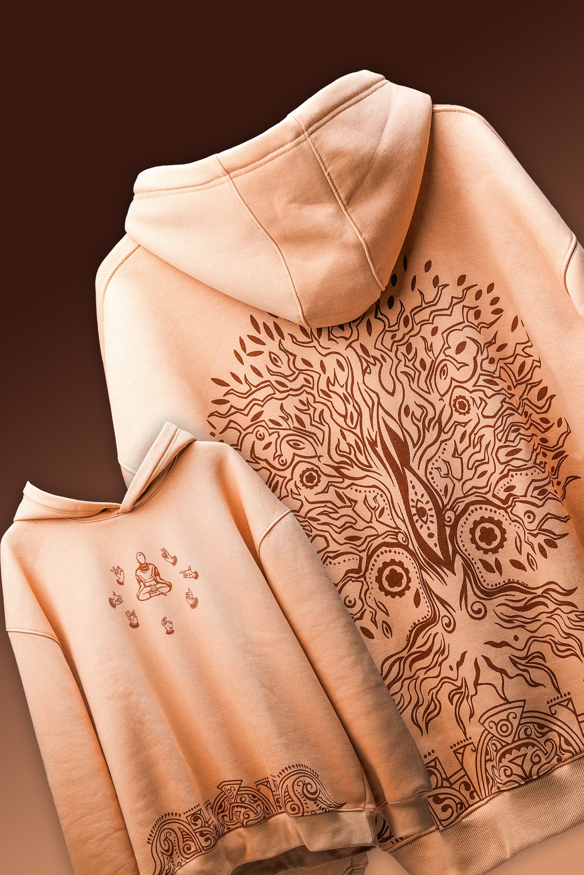 The Roots of Stillness | Oversized Hoodie - Baggymonk