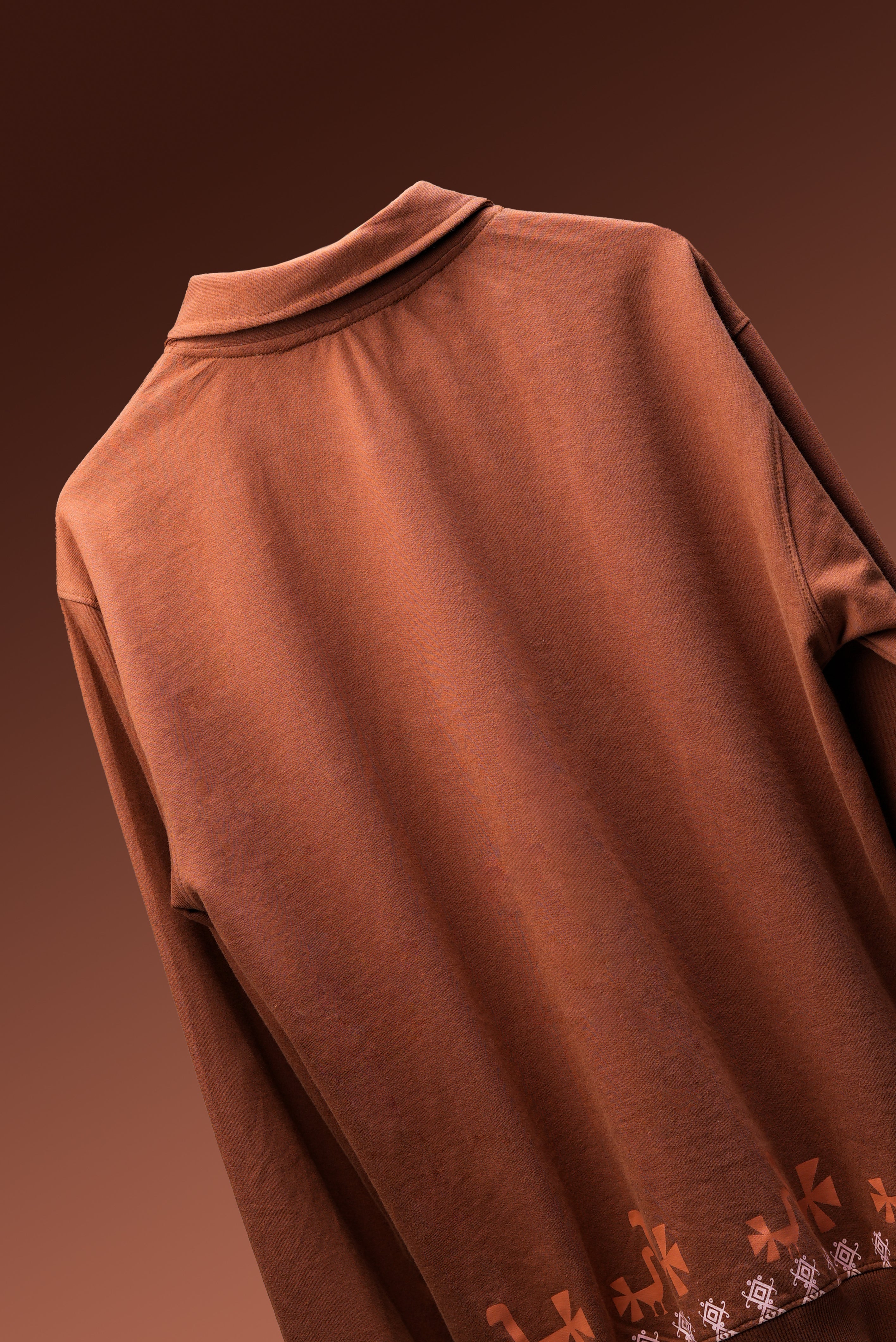 The Threads of Harmony | Collared  Oversized Sweatshirt - Baggymonk