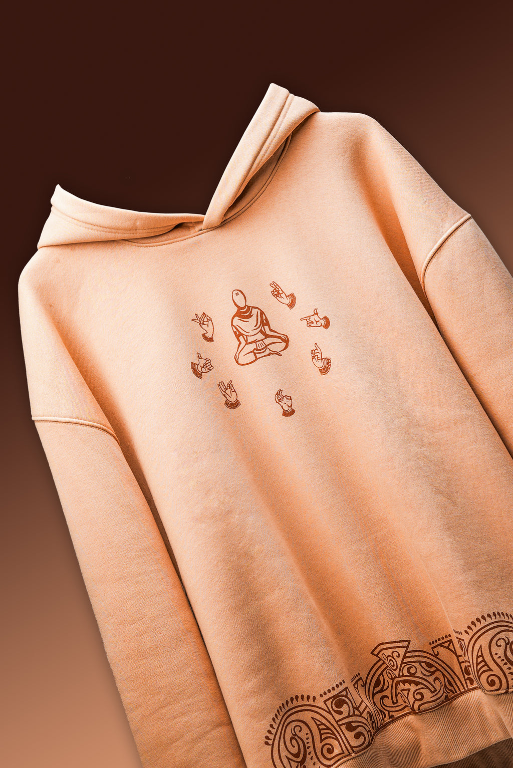 The Roots of Stillness | Oversized Hoodie - Baggymonk